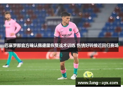 巴塞罗那官方确认佩德里恢复战术训练 伤情好转接近回归赛场